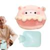 500 ml Plush Cartoon Hot Water Bottle and Hand Muff view 1