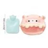 500 ml Plush Cartoon Hot Water Bottle and Hand Muff view 2