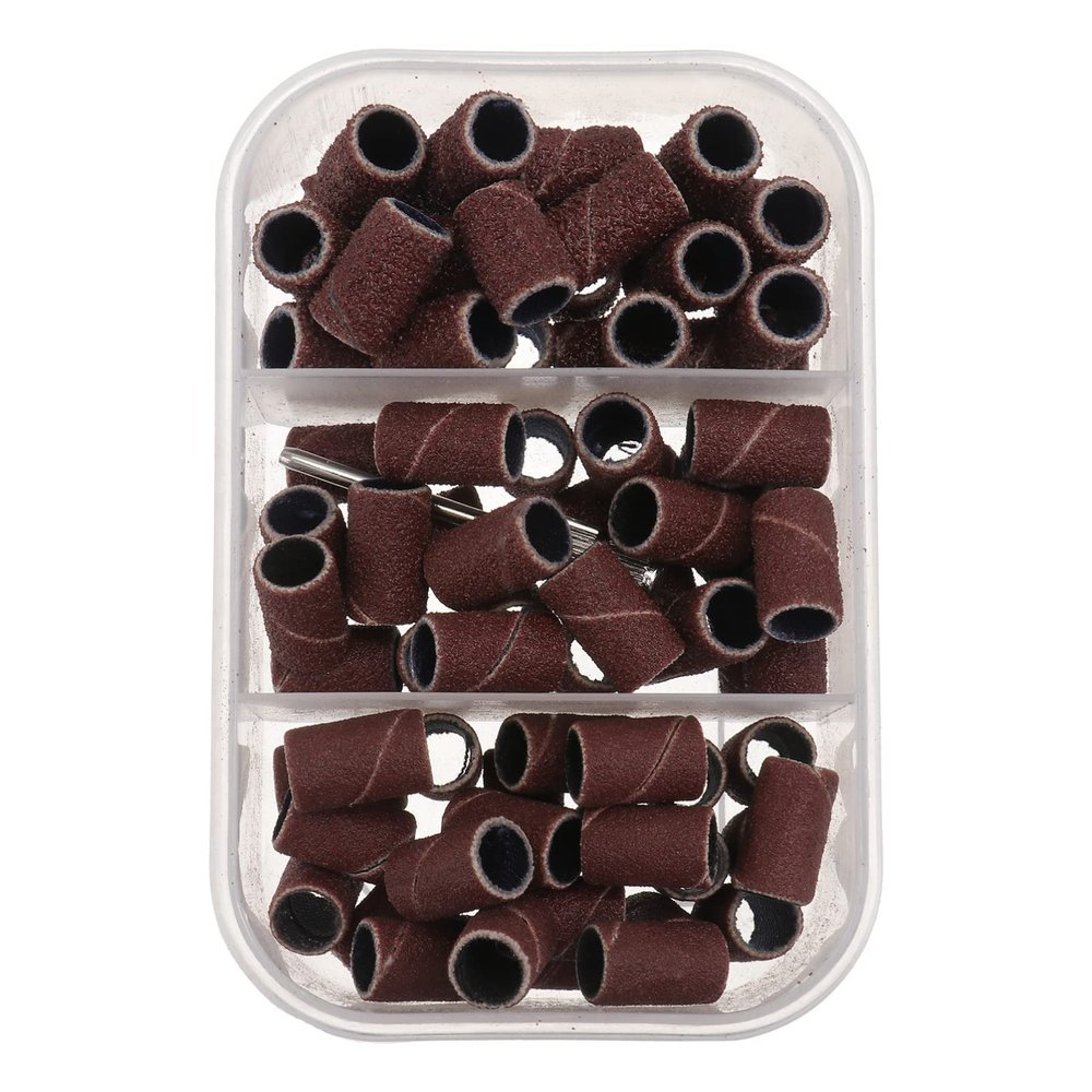 Nail Sanding Bands, 1 Box, Brown Resin Emery Fabric