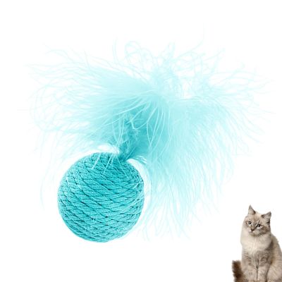 Cat Ball with Feather