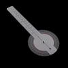 BOGEEL Goniometer, 30.5 cm, Orthopedic Ruler, 360°, Plastic view 3