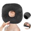 WIYETY Piercing Pillow with Hole, Donut Ear Pillow for Side Sleepers, Black view 1