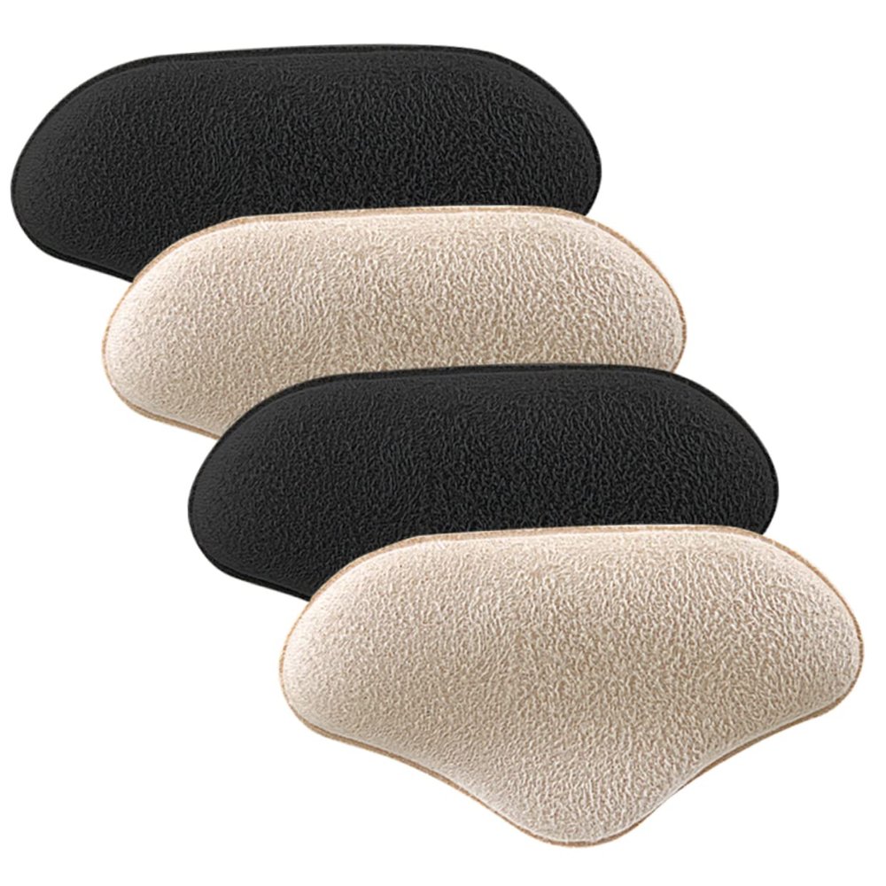 COLLBATH 2 Pairs Self-Adhesive Heel Cushions, Breathable Heel Inserts for Women's High Heels, Abrasion-Resistant Shoe Pads