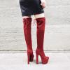 Women's 17 cm Fashion Boots, Over-the-Knee Nightclub and Pole Dance Boots, Plus-Size view 4