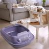 Cat Litter Box with Scoop and Raised Sides, Purple, 37 x 51 x 19.5 cm view 2