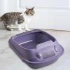 Cat Litter Box with Scoop and Raised Sides, Purple, 37 x 51 x 19.5 cm view 3