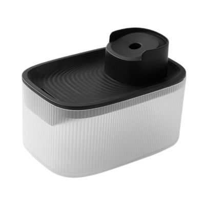 Milageto Cat Water Fountain, Quiet, Easy-Clean, Black