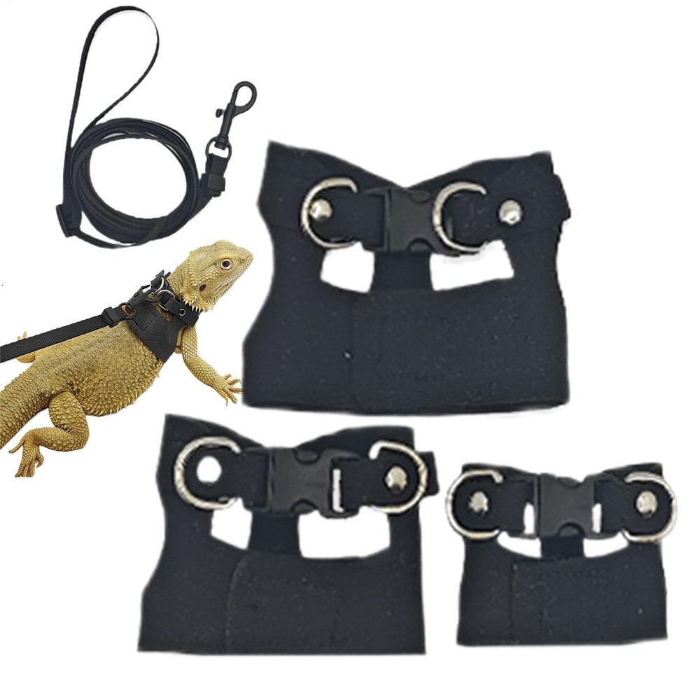 Small Animal PU Leather Training Harness
