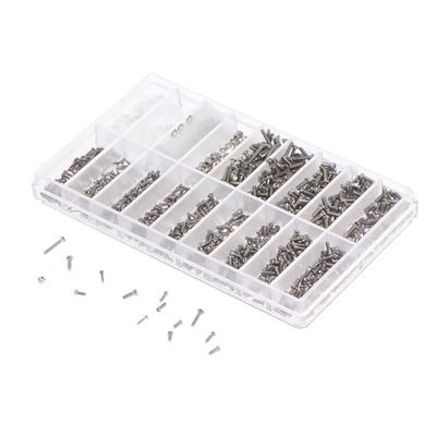 Eyeglass Repair Kit, 1,000 Screws, 18 Specifications, PM Round-Head Tool Set, Type 3