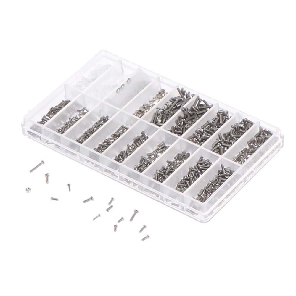 Eyeglass Repair Kit, 1,000 Screws, 18 Specifications, PM Round-Head Tool Set, Type 3