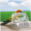 Kisangel Transparent Hanging Bird Waterer and Feeder, ABS, Spill-Resistant, for Budgies and Parrots view 4