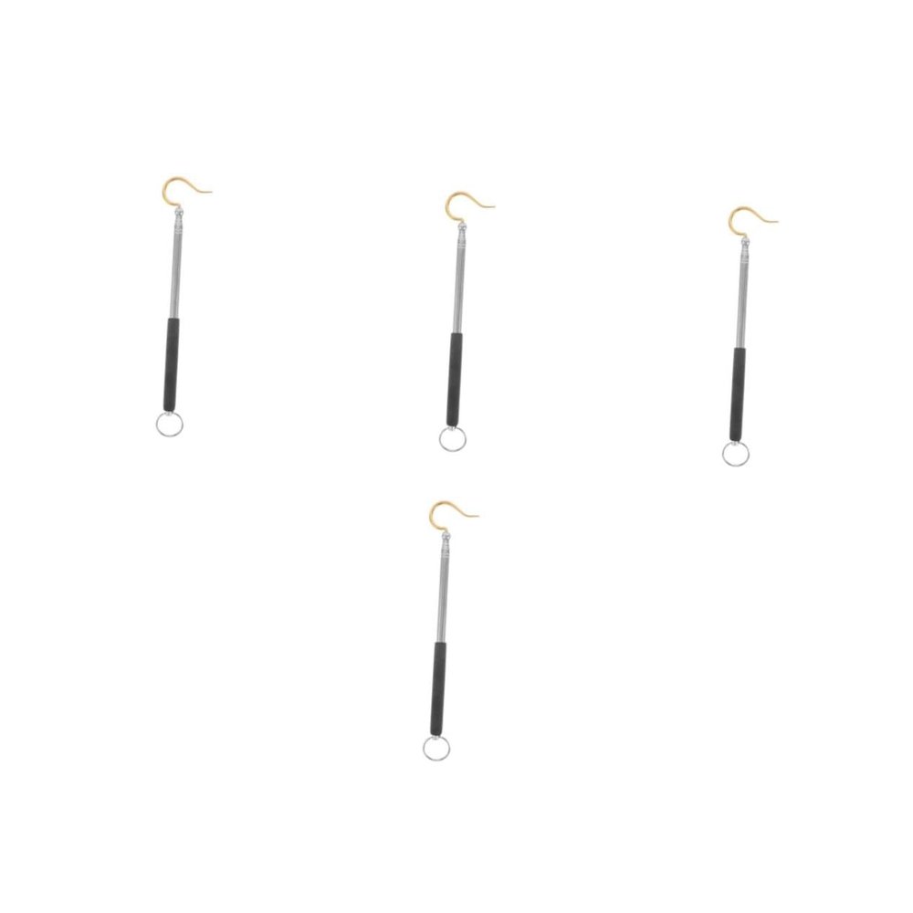 TOPBATHY 4-Piece Adjustable Bird Cage Hanging Rod Set