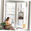 TOPBATHY 4-Piece Adjustable Bird Cage Hanging Rod Set view 2