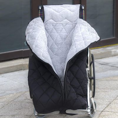 GNbow Winter Fleece-Lined Wheelchair Leg Cover with Zipper