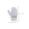 Steel Wool Kitchen Gloves, 2 Pairs, PVC, Glove-Shaped view 2