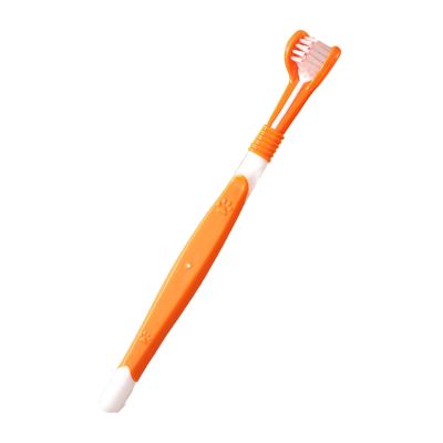 Cat Toothbrush, Soft Three-Sided Pet Toothbrush for Cats and Dogs
