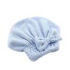 Microfiber Hair Towel with Bow, Blue view 1