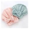 Microfiber Hair Towel with Bow, Blue view 4