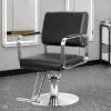 Calager Salon Barber Chair with Hydraulic Pump, 360° Footrest, Adjustable Height, 330 lb Capacity view 2