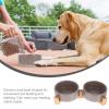 Ceramic Double Pet Bowl with Wooden Stand view 3
