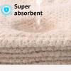 HSTWODE 2-Pack Microfiber Hair Towels, 100 x 60 cm, Gray view 3