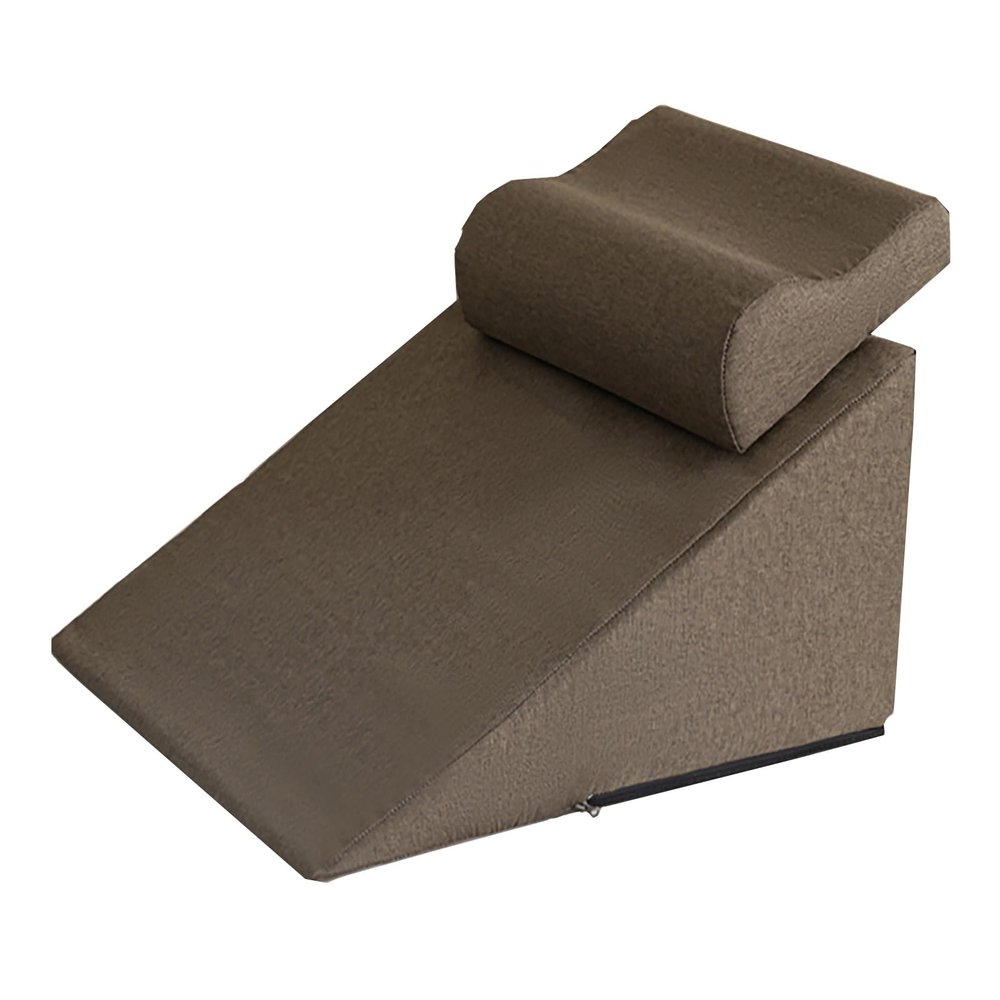 2-Piece Triangular Bed Wedge Pillow with Removable Washable Cover