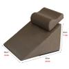 2-Piece Triangular Bed Wedge Pillow with Removable Washable Cover view 2