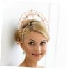 Gold Pearl Headband with Imitation Pearls view 4