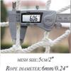 MKAK White Nylon Rope Safety Net for Balconies and Stairs, 3 x 6 m view 3