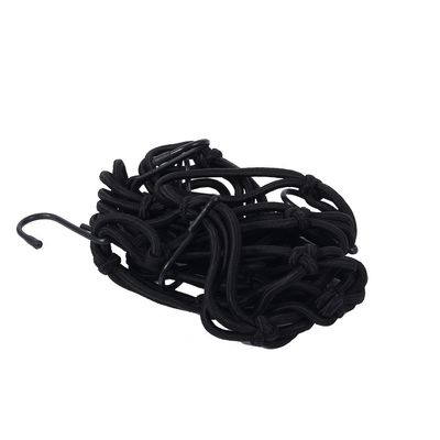 Touring Motorcycle Cargo Net with 6 Hooks, Black
