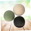 VINTORKY 3-Piece Konjac Facial Sponges with Bamboo Charcoal, Black, White, Green view 2