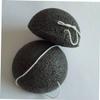 VINTORKY 3-Piece Konjac Facial Sponges with Bamboo Charcoal, Black, White, Green view 4