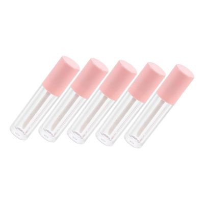 5-Piece Pink 4 mL ABS Lip Gloss Tube Set