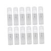 HONMEET 12-Piece Transparent Refillable Pump Bottles for Liquid Soap, Shampoo, and Lotion with Lids view 1