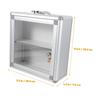 FOYTOKI Wall-Mounted Lockable Metal Case, Large Capacity, Waterproof Safety Lock, for Offices and Kindergartens view 2