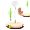 Gitekain Treat Toy for Indoor Cats, Smoothly Rotating, Detachable view 1