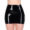 ABWL Black Latex Mini Skirt for Women, Handmade, XX-Large view 1