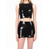 ABWL Black Latex Mini Skirt for Women, Handmade, XX-Large view 2