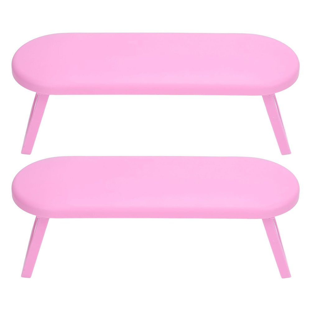 2-Piece Folding Plastic Nail Armrest Cushions