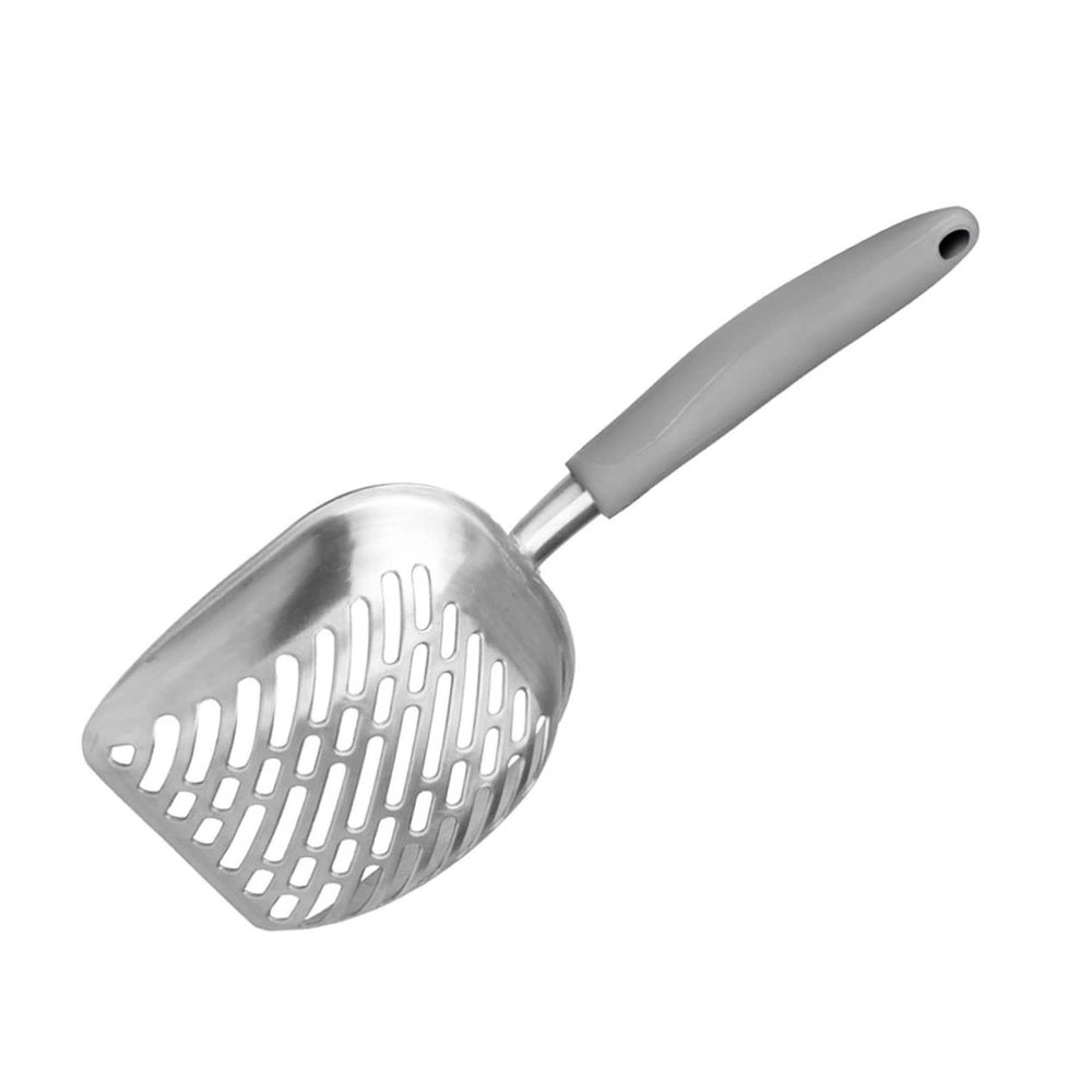 TOGEVAL Metal Litter Scoop for Cats and Dogs with Long Handle