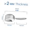 TOGEVAL Metal Litter Scoop for Cats and Dogs with Long Handle view 2