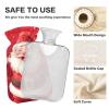Jolly Christmas Santa Hot Water Bottle, Heating Pad, Heat Pack for Neck, Shoulders and Menstrual Cramps, 2 L view 4
