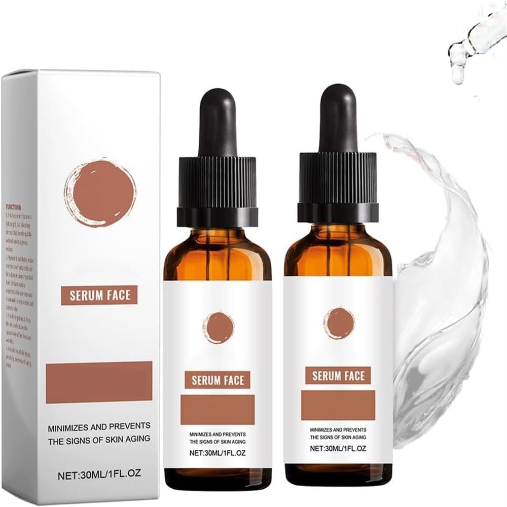 2-Piece Organic Facial Oil Serum for Deep Hydration and Firmer-Looking Skin