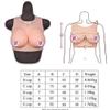 KRLZKID Silicone Breast Prosthesis with Silk-Cotton Filler for Crossdressers, Transgender Users and Mastectomy, Color 1-D Cup view 3