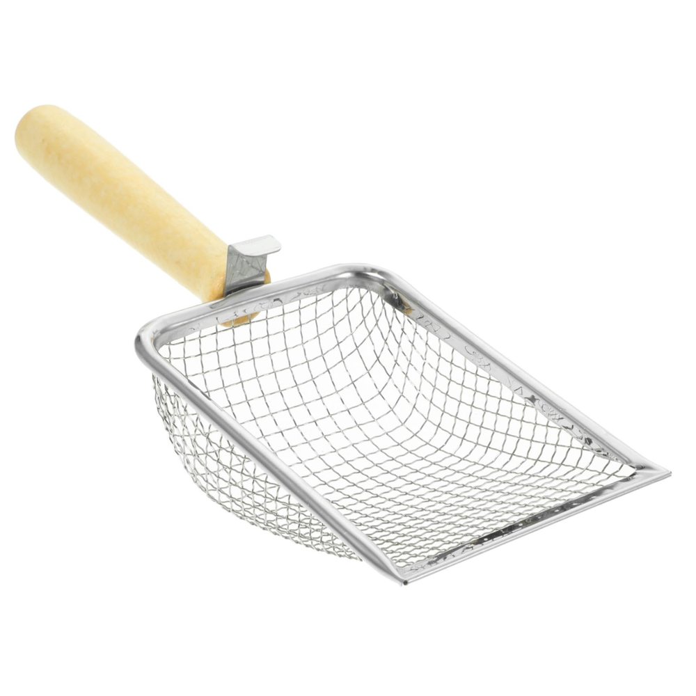 TOGEVAL Stainless Steel Cat Litter Scoop with Long Handle