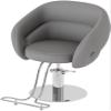 GJVBGA Professional Barber Chair with 360° Rotation, Hydraulic Pump, Height Adjustment, 150 kg Capacity, Size B, Silver view 1