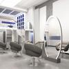 GJVBGA Professional Barber Chair with 360° Rotation, Hydraulic Pump, Height Adjustment, 150 kg Capacity, Size B, Silver view 2