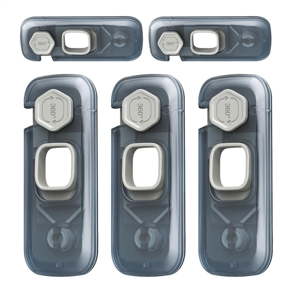 Childproof Refrigerator Lock, 5 Child Safety Locks for Drawers, Refrigerators, and Cabinets