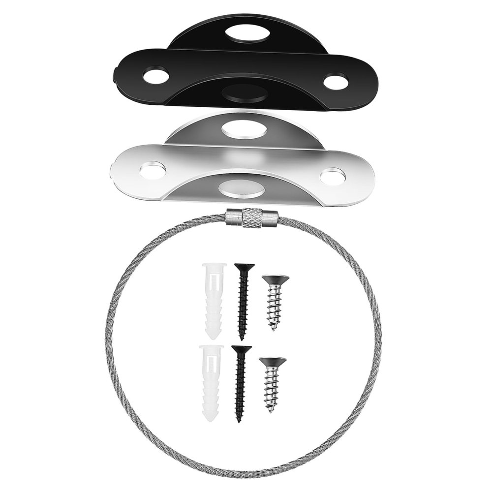 Beatifufu 2-Piece Stainless Steel Furniture Safety Straps with Easy Installation and Anti-Tip Protection