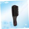 Portable Beard Brush with Natural Bristles and Wooden Handle for Men view 2